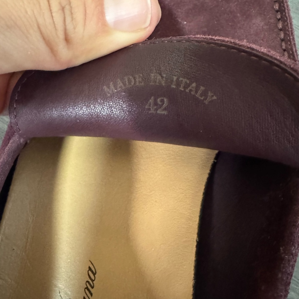 Loro Piana Burgundy Women's Flats